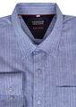 PERRONE LINEN BLEND PINESTRIPE  L/S SHIRT -sale clearance-BIGMENSCLOTHING.CO.NZ