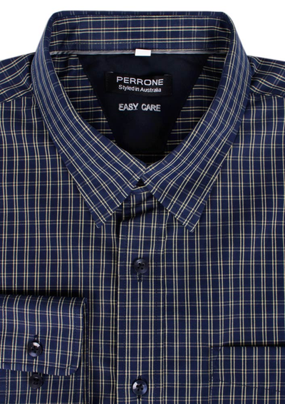 PERRONE DOUBLE CHECK L/S SHIRT 