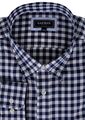 GINGHAM NAVY GINGHAM L/S SHIRT-shirts casual & business-BIGMENSCLOTHING.CO.NZ