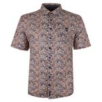 CASA MODA PETAL FLORAL S/S SHIRT-shirts casual & business-BIGMENSCLOTHING.CO.NZ