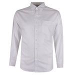 CAMBRIDGE HERRINGBONE 293 L/S BUSINESS SHIRT-shirts casual & business-BIGMENSCLOTHING.CO.NZ