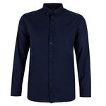 RAGING BULL PLAIN LINEN BLEND L/S SHIRT-shirts casual & business-BIGMENSCLOTHING.CO.NZ