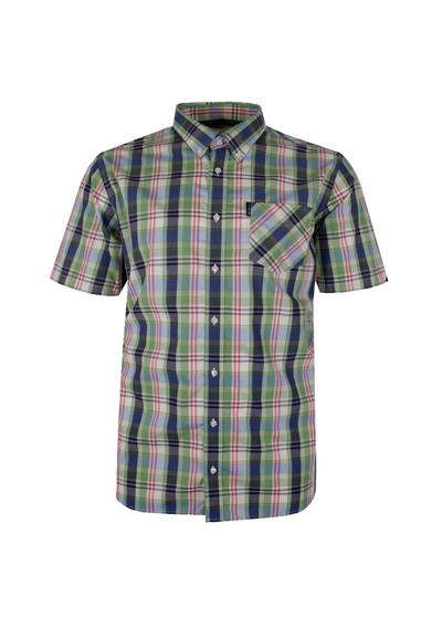 BEN SHERMAN OVER CHECK S/S SHIRT