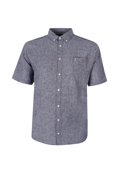 NORTH 56° NESSO LINEN BLEND S/S SHIRT