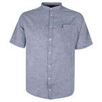 NORTH 56° MANDERIN LINEN BLEND S/S SHIRT-shirts casual & business-BIGMENSCLOTHING.CO.NZ