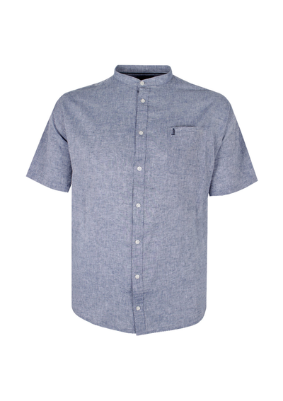 NORTH 56° MANDERIN LINEN BLEND S/S SHIRT