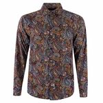 JIMMY STUART PAISLEY STYLE L/S SHIRT-shirts casual & business-BIGMENSCLOTHING.CO.NZ