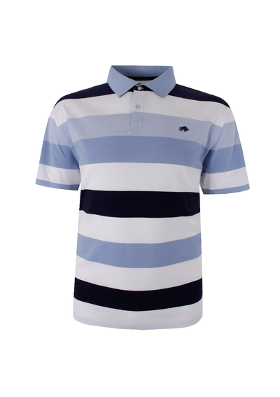 RAGING BULL BIRDSEYE STRIPE POLO