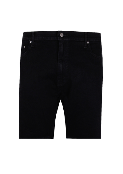 LEVI BLACK 504 STANDARD DENIM SHORTS