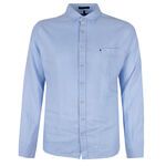 PILBARA 055 LINEN L/S SHIRT-shirts casual & business-BIGMENSCLOTHING.CO.NZ