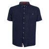 DUKE GIRTON LINEN BLEND S/S SHIRT-new arrivals-BIGMENSCLOTHING.CO.NZ