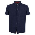 DUKE GIRTON LINEN BLEND S/S SHIRT-new arrivals-BIGMENSCLOTHING.CO.NZ