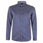 BROOKSFIELD CIRCLE-TWIG DOT L/S BUSINESS SHIRT-new arrivals-BIGMENSCLOTHING.CO.NZ