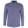 BROOKSFIELD OXFORD GINGHAM L/S BUSINESS SHIRT-new arrivals-BIGMENSCLOTHING.CO.NZ