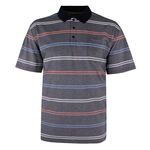 BERTINI CORAL STRIPE POLO-new arrivals-BIGMENSCLOTHING.CO.NZ