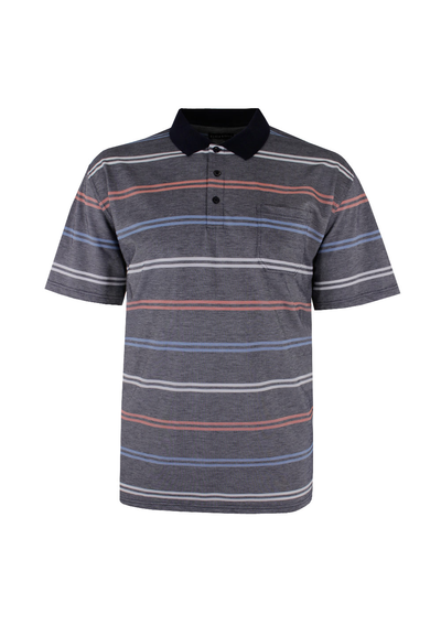 BERTINI CORAL STRIPE POLO