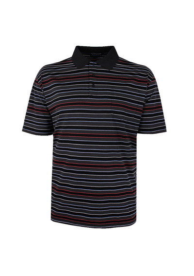 TRADEWINDS BAR-STRIPE MERC POLO