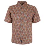 CIPOLLINI ORANGE TROPICAL S/S SHIRT-new arrivals-BIGMENSCLOTHING.CO.NZ