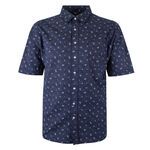 BLUE HORIZON 891 LEAF S/S SHIRT-new arrivals-BIGMENSCLOTHING.CO.NZ