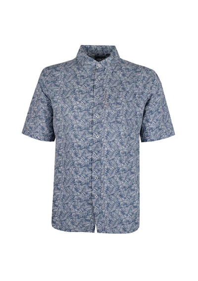 BACKBAY FROND PALM LINEN S/S SHIRT