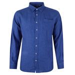 BACKBAY .225 PLAIN LINEN L/S SHIRT-new arrivals-BIGMENSCLOTHING.CO.NZ