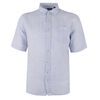 BACKBAY PINSTRIPE LINEN S/S SHIRT-new arrivals-BIGMENSCLOTHING.CO.NZ