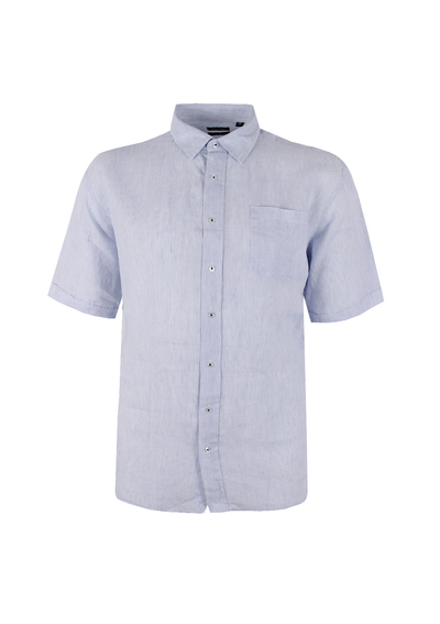 BACKBAY PINSTRIPE LINEN S/S SHIRT