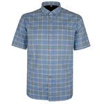 PERRONE 294 CHECK LINEN BLEND S/S SHIRT-new arrivals-BIGMENSCLOTHING.CO.NZ