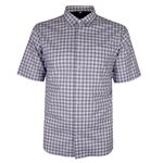 PERRONE GINGHAM HOUNDSTOOTH MIX  S/S SHIRT -new arrivals-BIGMENSCLOTHING.CO.NZ