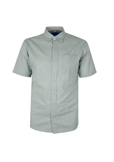 PERRONE GREEN LINEN BLEND S/S SHIRT 