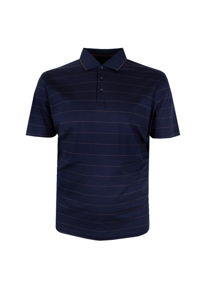 GAZMAN TAN STRIPE POLO