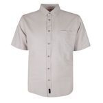 CIPOLLINI SLUB BAMBOO S/S SHIRT-new arrivals-BIGMENSCLOTHING.CO.NZ