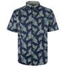 KAM LONG & SHORT LEAF S/S SHIRT -new arrivals-BIGMENSCLOTHING.CO.NZ