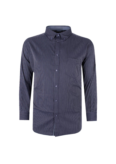 KAM DENIM STRIPE L/S SHIRT