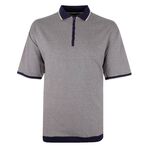 KAM PATTERN ZIP COLLAR POLO-new arrivals-BIGMENSCLOTHING.CO.NZ