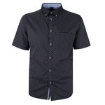 KAM GEOMETRIC II S/S SHIRT-new arrivals-BIGMENSCLOTHING.CO.NZ