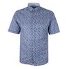 KAM WHITE FLOWER S/S SHIRT-new arrivals-BIGMENSCLOTHING.CO.NZ